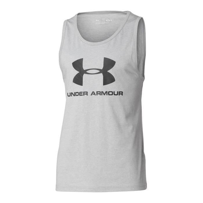 Débardeur homme Under Armour Sportstyle Logo Tank - Gris Gris