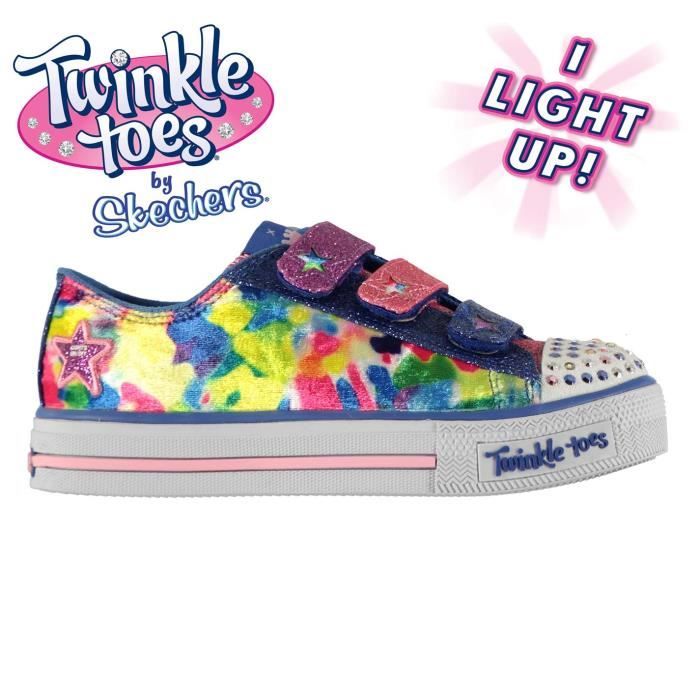 skechers fille lumineuse pas cher