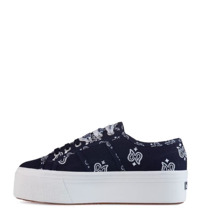 Superga Basket Superga - Femme - 2790 BANDANA - Tige en toile - Lacets - Semelle antidérapante