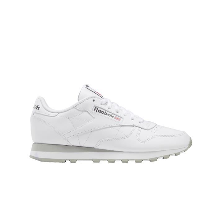 Reebok Sneakers Homme - REEBOK - Classic Leather - Blanc - Cuir - Lacets