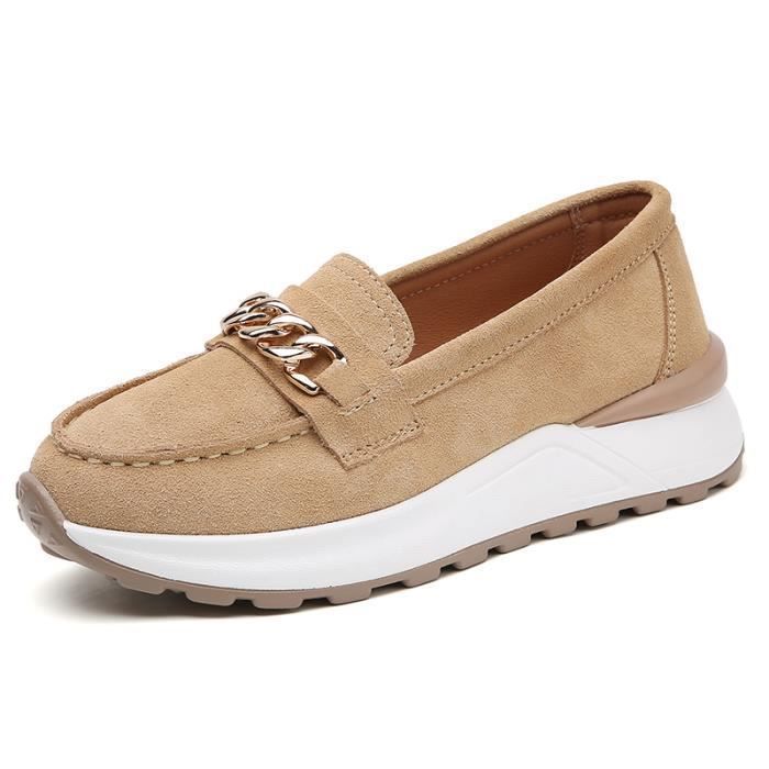 Chaussures Femme Mocassins femme Soft Sole Comfort Mocassins Kaki