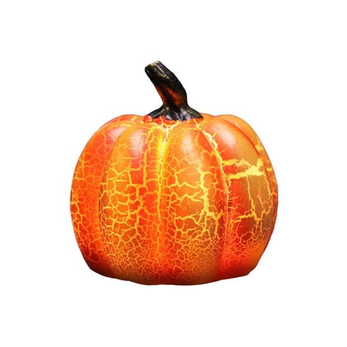 Lanterne - OMABETA - Lampe Citrouille LED - Résine - Orange - Intérieur - Halloween