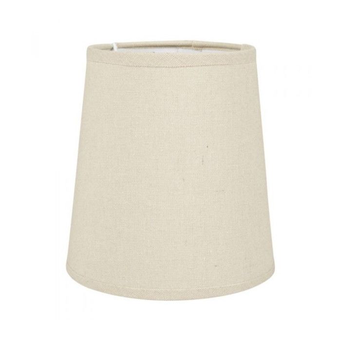 Abat-jour - Conique - Lin/Beige - Pour lampe - 15x15x16cm - Culot E14 Abat-jour - Conique - Lin/Beige - Pour lampe - 15x15x16cm - Culot E14