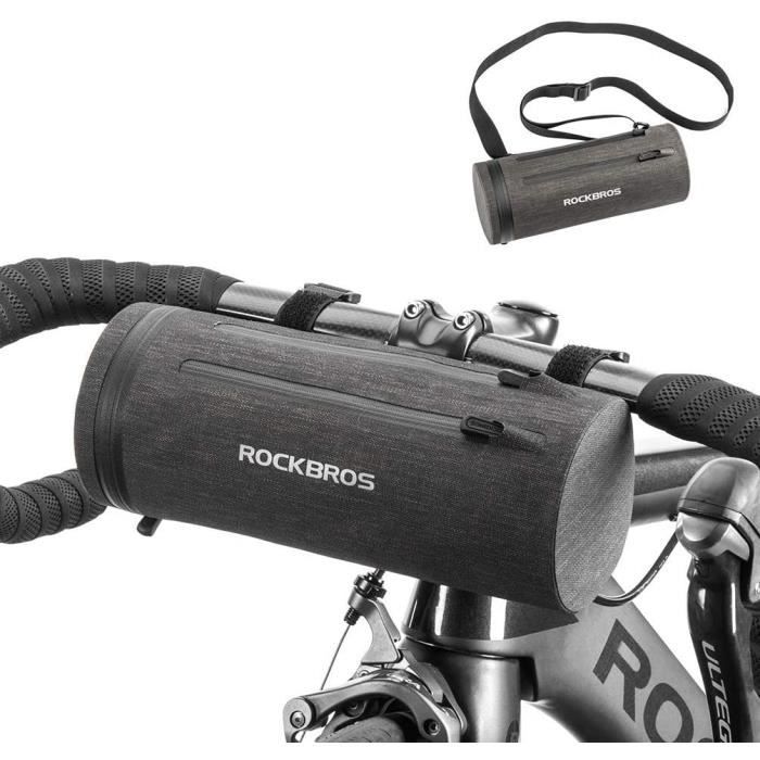 Sac De Guidon Vélo 2L Imperméable IPX4 - Tissu Oxford 900D, Réfléchissant - Bandoulière Amovible
