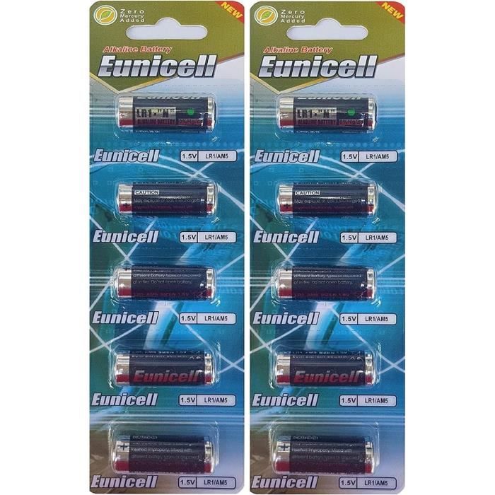 Duracell MN9100 Batteria Alcalina Lady LR1 Taglia N 1,5V - Confezione Da 2, UM5 UM-5