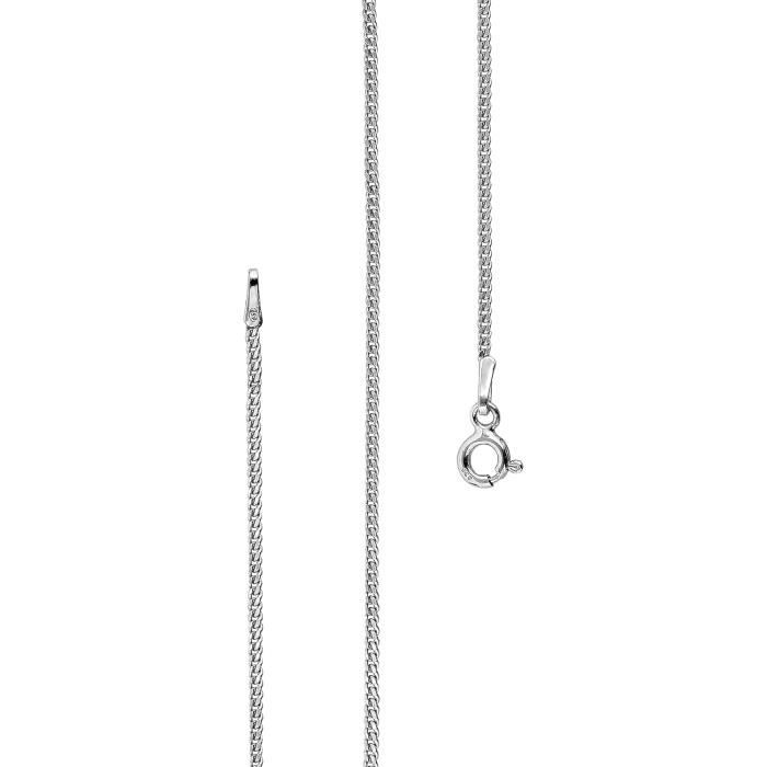 Lot De 3 Chaînes En Métal Argenté 925 - Longueurs 40, 50, 60 Cm - Largeur 2 Mm - Neuf