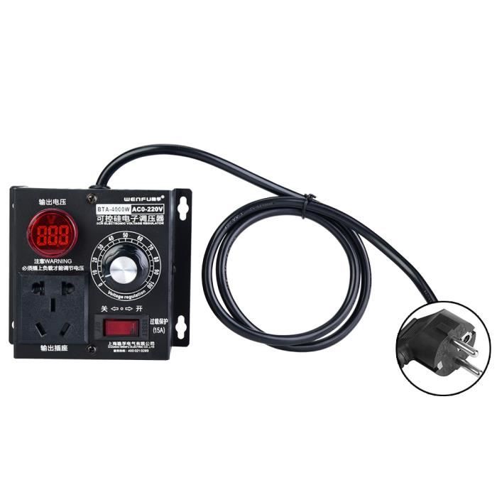 Variateur De Puissance 2600W - Régulateur Pour Ventilateur, Radiateur, Meuleuse, Scie - 14