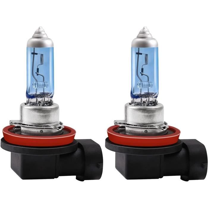 Kit 2 Ampoules Xénon H11 6000K 55W Pour Auto/moto - Blanc Clair, Remplacement Phares