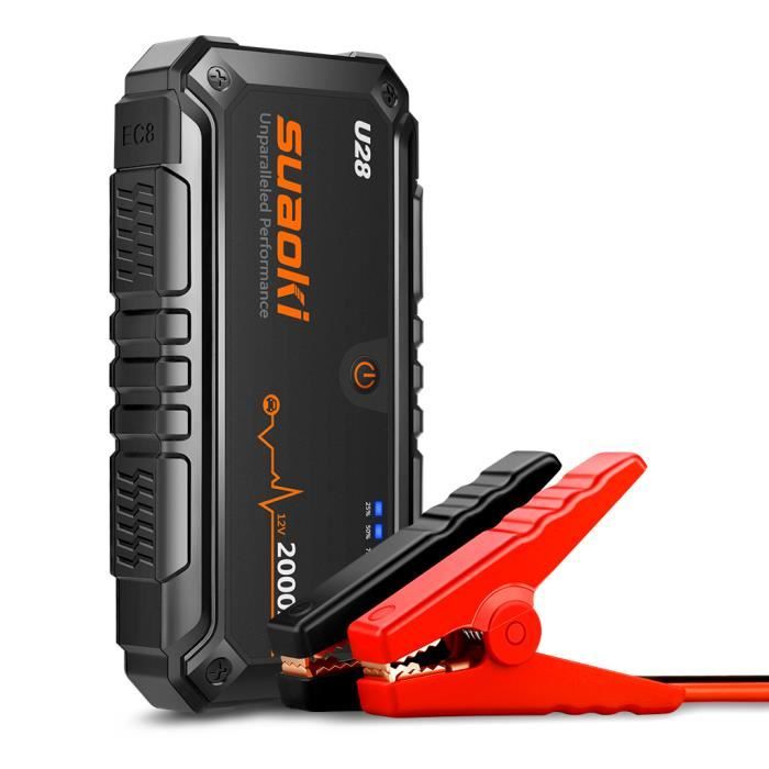 Suaoki U28 Jump Starter Démarrage de Voiture 2000A Booster Batterie ...