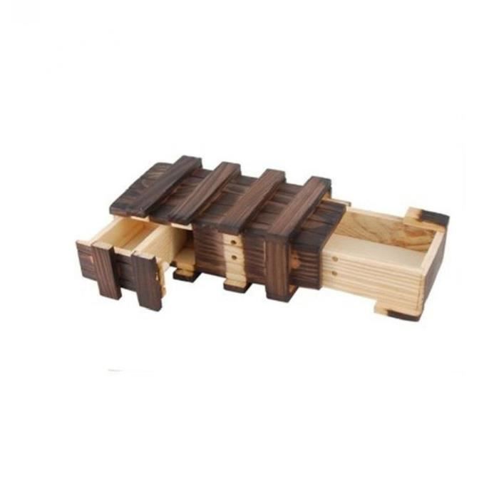 BOÎTE DE PUZZLE En Bois Avec Compartiment Caché, Casse-tête, Bijoux