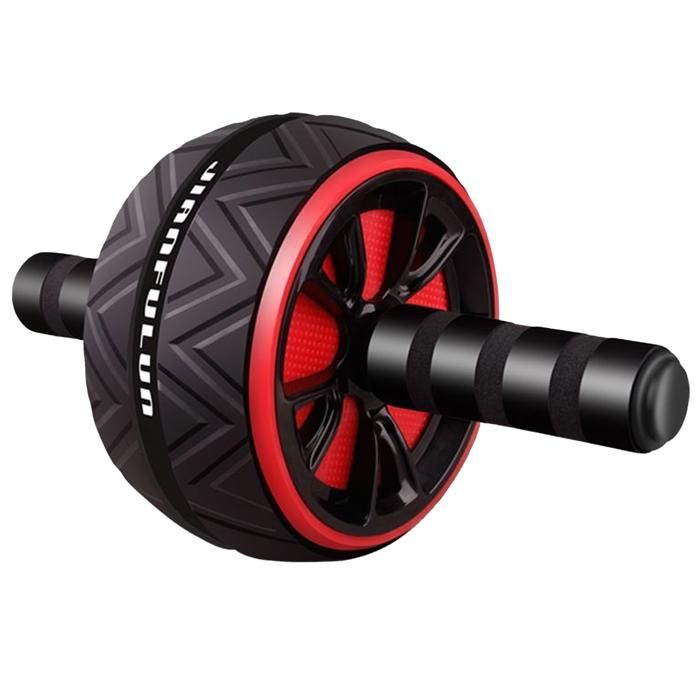 Campteck Roue Abdominale Double Roue – Renforce Abdos, Dos, Bras Et Épaules, Charge Max 150kg, Tapis De Genoux EVA Inclus, Compact Et Stable