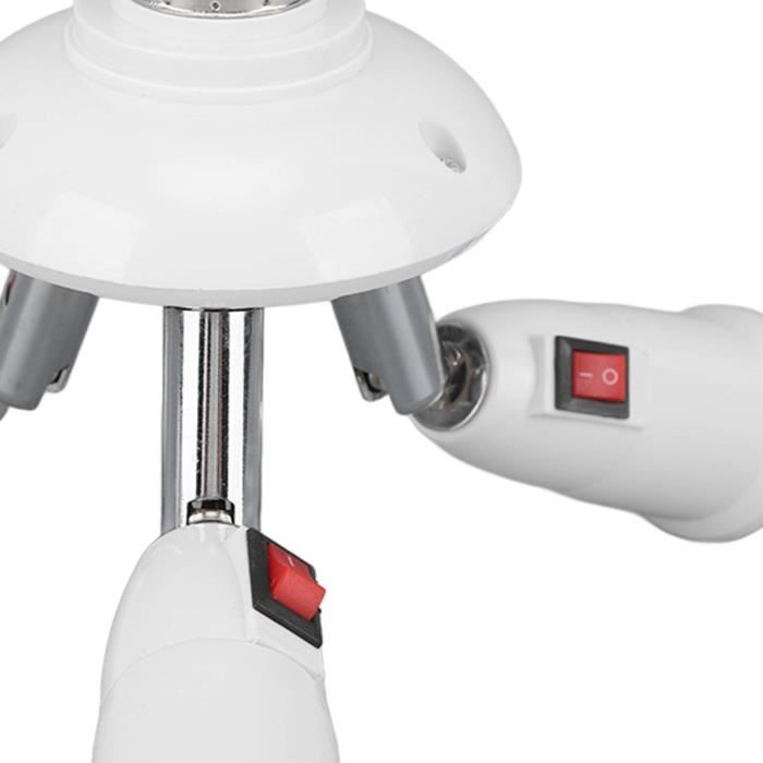 Douille E27 Sans Fil Avec Interrupteur - Lot De 2 - Rotative 360° - Max 100W - Lampe Cuisine, Garage, Chevet