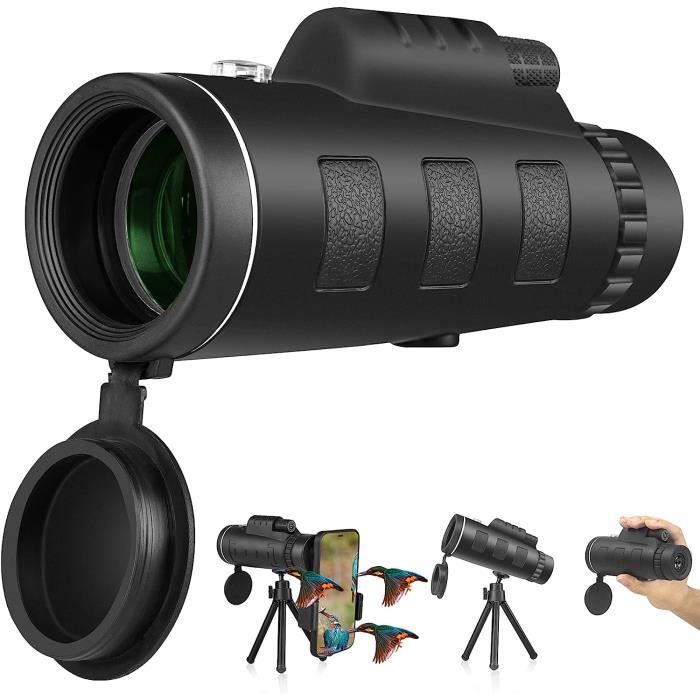 Télescope Monoculaire Puissant - CHICHENG - 12x50 - Etanche - Avec Support de Téléphone et Télescope Monoculaire Puissant - CHICHENG - 12x50 - Etanche - Avec Support de Téléphone et