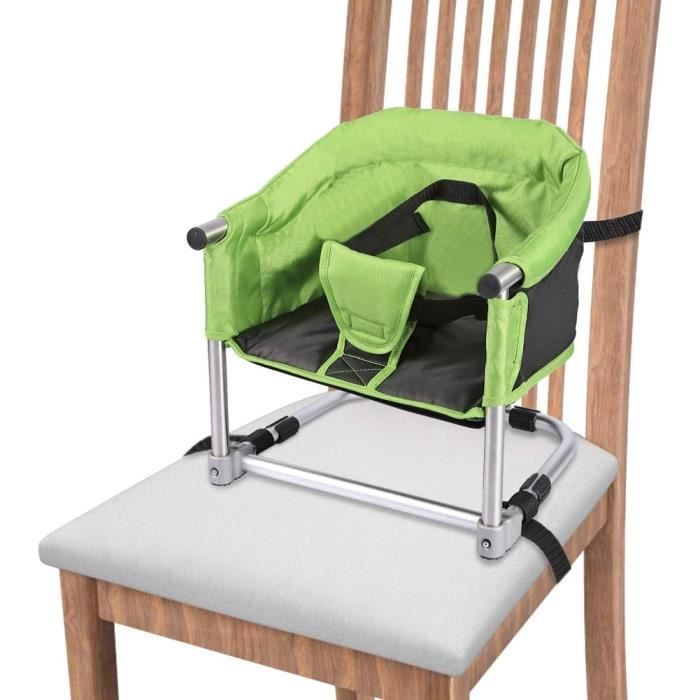 Chaise haute PIPIPOXER 3 en 1 avec ceinture de sécurité, pliable, cadre
