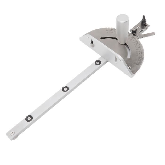 Jauge à Onglets Précise En Aluminium – Accessoire Scie à Table Pour Coupes D'Angles Parfaites, Idéal Travail Du Bois