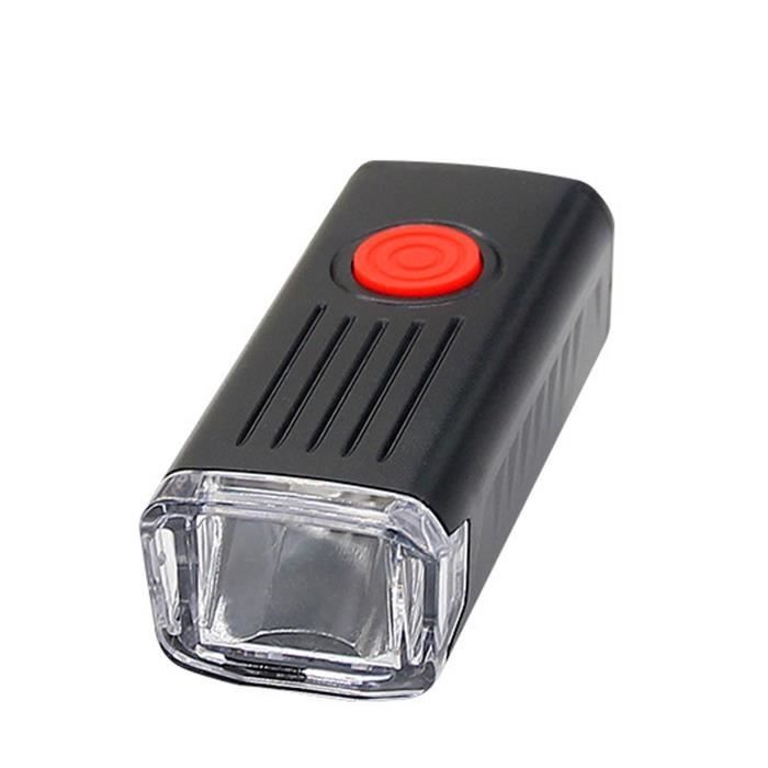 Phare Vélo Solaire Et USB - 3 Modes LED, étanche, 2000mAh, Avec Klaxon, Pour VTT Et Route