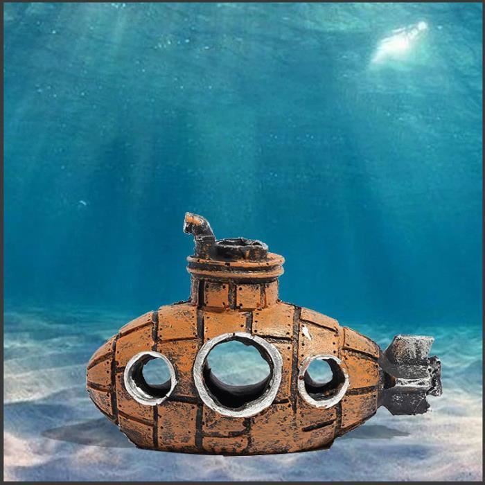 Meilleurs prix pour Décoration d'aquarium sous-marin Ornements en résine Grotte d'élevage de poissons et cachette de crevettes 13X6X8.5cm brun