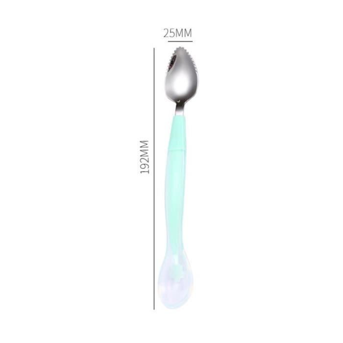 Set De 5 Cuillères Bébé En Silicone Vicloon - Sans BPA, Bout Rond - Pour Apprentissage Autonome