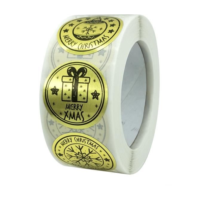 Augshy 252Pcs Étiquettes Autocollantes Noël, Stickers Cadeau