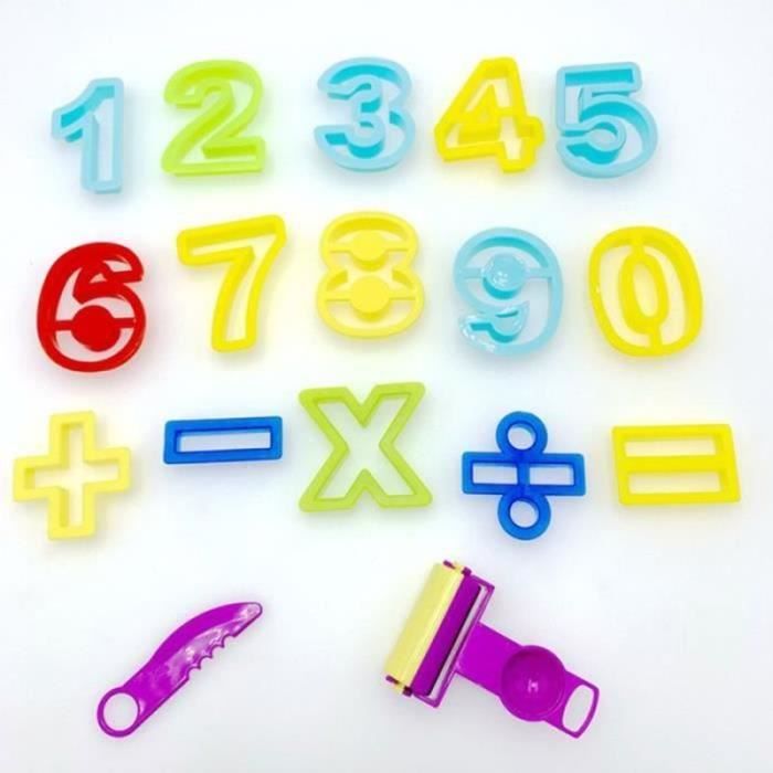 17 pièces moule à pâte à modeler numéro amusant symbole mathématique boue  BOITE DE RANGEMENT - BAC DE RANGEMENT OUTILS VIDE - Cdiscount Bricolage
