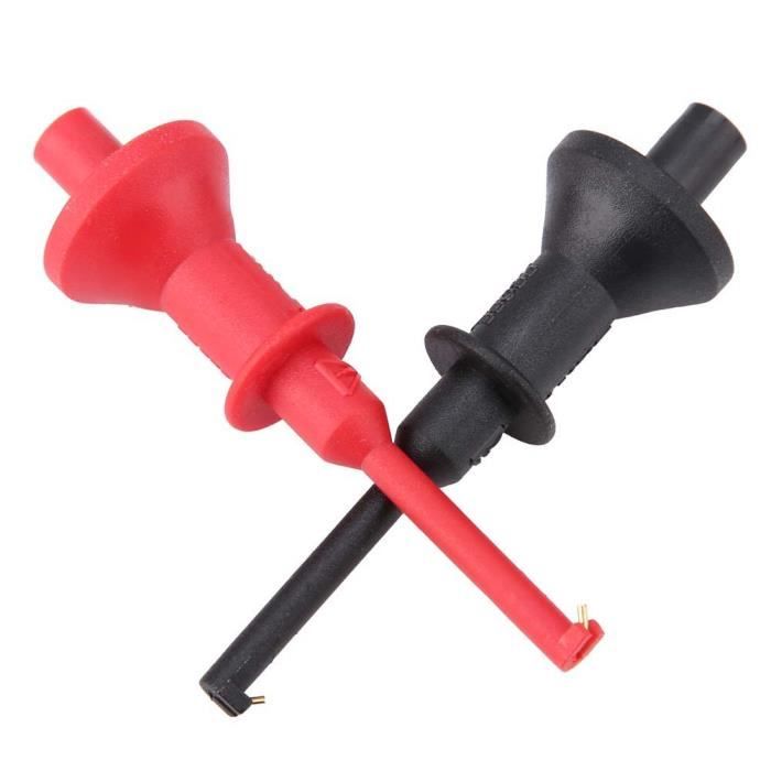 Lot De 10 Crochets De Test électronique - Taille Grande, Ronde, Pour Multimetre Et Réparation