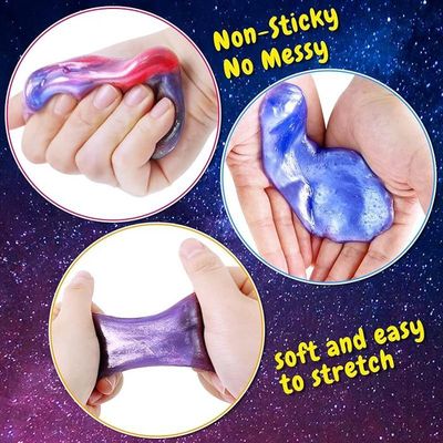 Lot De 24 Slimes Galaxie – Extensible, Non Collant – Couleurs Spatiales – Idéal Pour Fêtes Et Sacs Surprises – Dès 5 Ans