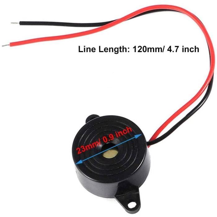 Buzzer électronique DC3V-24V 100dB Sonore Sonore Sonore