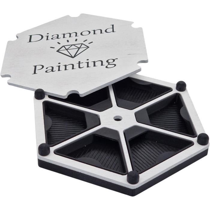 Organisateur de plateau de peinture au Diamond - y compris 4 plateaux à  shaker verts 