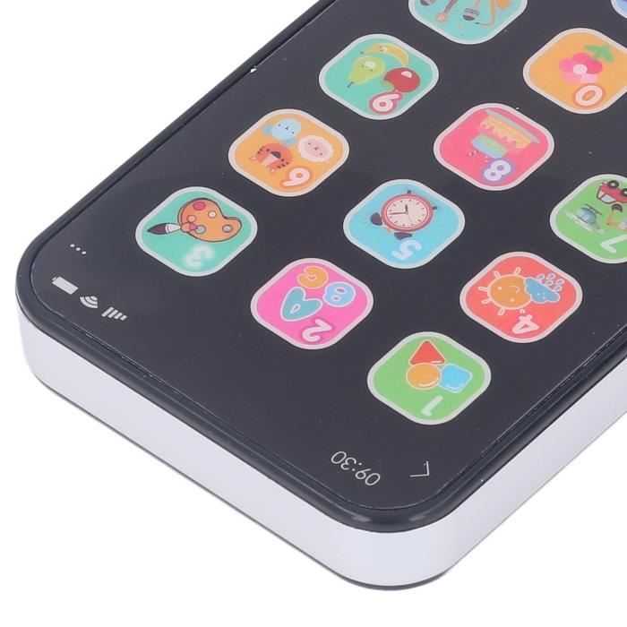 Téléphone Jouet Sensoriel Avec Lumière – écran Tactile, Rechargeable, Pour Bébé Voyage – Cadeau Fille Garçon