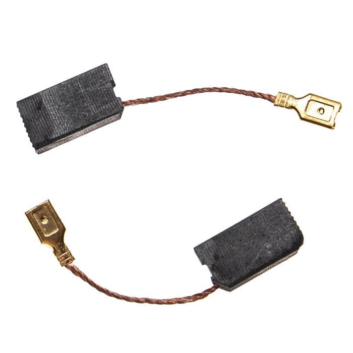 2x Balais Charbon Pour Hitachi DH24PB2, DH24PC2, DH25DAL - 17x9x6.5mm - Pièce Rechange Moteur