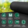 Moorland Gardur Toile Anti-Mauvaises Herbes 20 m² Largeur 2 m Permeable à l’Eau – Toile Paillage 100% Recyclable Résistant UV Noir-2