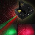 Projecteur Laser LED Lampe RGB Décoration Fête Disco DJ lumière étoile de club avec télécommandé Noël jardin-2