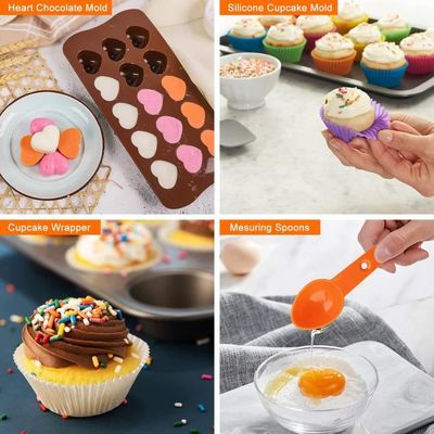 Kit De 6 Noyaux Chauffants Pour Gâteaux En Acier Inoxydable 14cm - Outils De Cuisson Pour Cuisson Uniforme