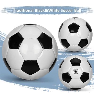 Ballon de football professionnel en cuir PU pour adultes, football scolaire, sports d'entraînement portables en plein air, taille Ik5 18 Ballon de football professionnel en cuir PU pour adultes, football scolaire, sports d'entraînement portables en plein air, taille Ik5 18