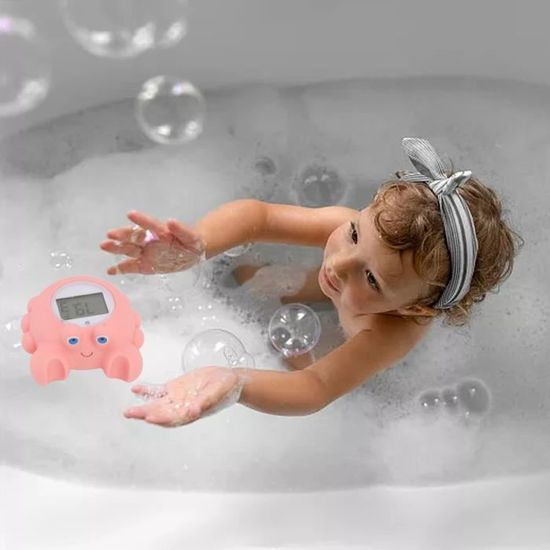 Thermomètre de bain pour bébé, jouet de baignoire en forme de crabe,  thermomètre électronique d'eau pour maman nouveau-né