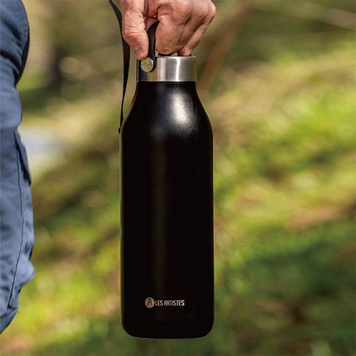 Bouteille Isotherme Les Artistes Bottle UP – Métallic Argent 500ml – Neuve