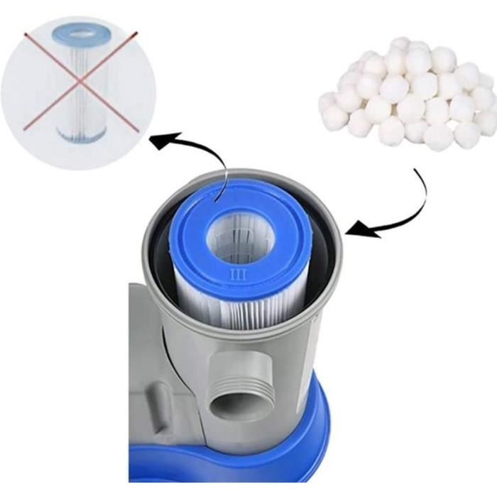 Balles filtrantes pour piscine - Pour filtre à sable - 1400 g [255