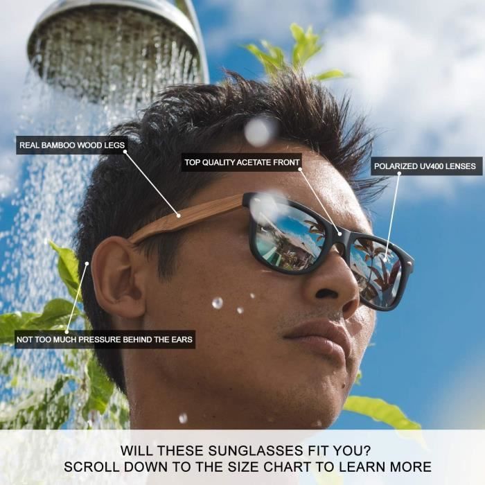 Lunettes de soleil polarisées pour homme et femme - lunettes de soleil