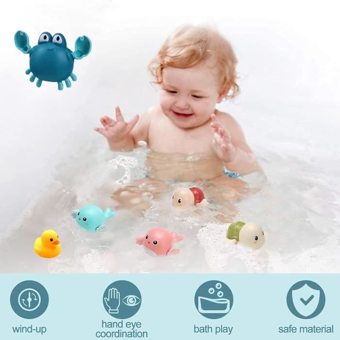 Jouets de bain - VVIKIZY - Dinosaure Cascade - Matériau ABS - 3 ventouses - Pour bébés à partir