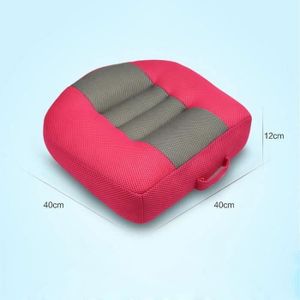 Coussin Rehausseur Siège Auto 12 Cm - Noir/gris - Antidérapant, Avec Poignée - Pour Conducteur, Passager Ou Enfant - Polyester Et Coton PP