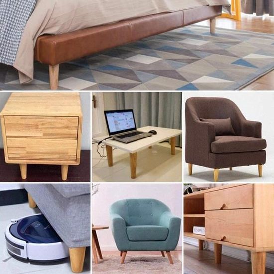 Forme inclinée ou droite 4 pieds de canapé en hêtre Hauteur : 8-45 cm Pieds en bois Pieds en bois Forme inclinée ou droite 4 pieds de canapé en hêtre Hauteur : 8-45 cm Pieds en bois Pieds en bois