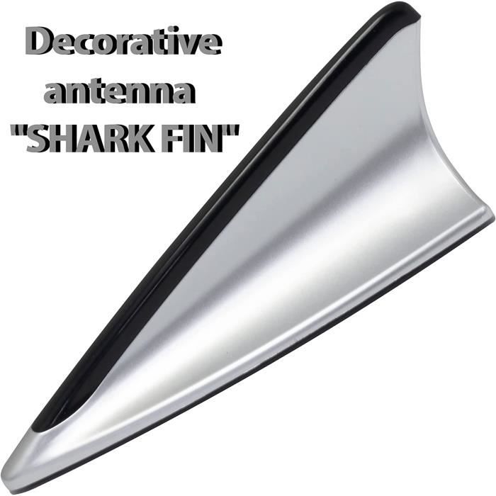 Antenne sHARK universel Aileron Requin voiture Signal Radio FM AM tuning  gris