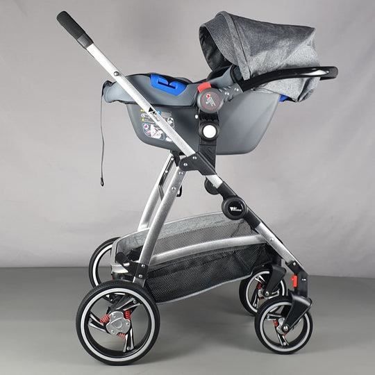 AMZ DEAL Grise poussette 3 en 1 Reconditionn e Excellent tat