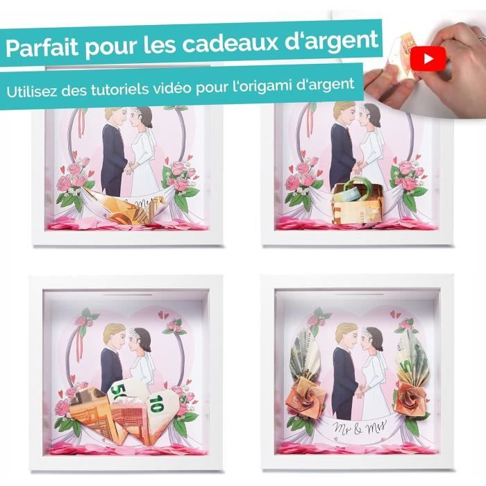 Housse passeport + étiquette bagage + pochette set « Mrs & Mr », cadeau mariage, couple marié, lune de miel, personnalisé, simili cuir, gris clair - France
