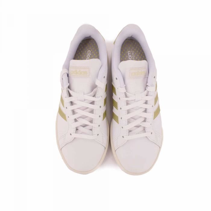 Basket basse blanche or gy6012 t36 41 Femme ADIDAS Or Cdiscount