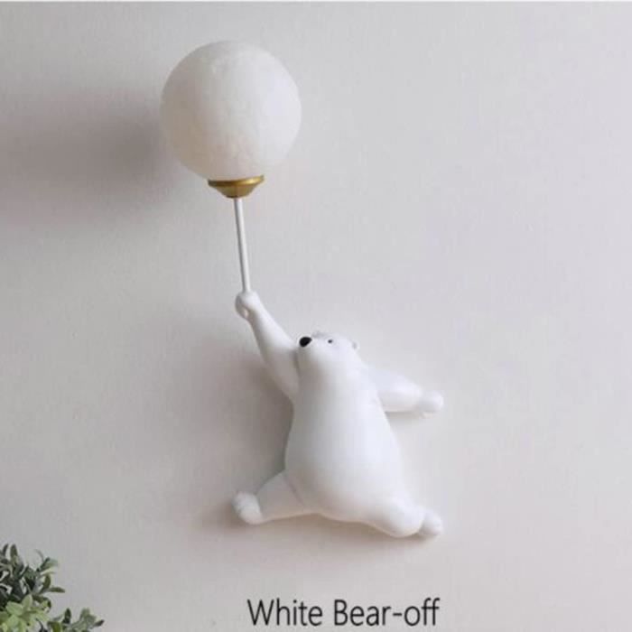 Applique Murale LED En Forme De Méduse - 10W, Lumière Chaude 3000K - Pour Chambre Enfant, Salon - Design Blanc, Métal Et Acrylique