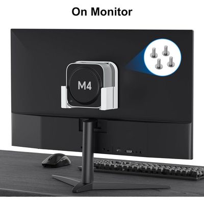 Supporto Da Scrivania E Parete Per Mac Mini M4/M4 Pro 2024 - Con Dissipazione, Argento