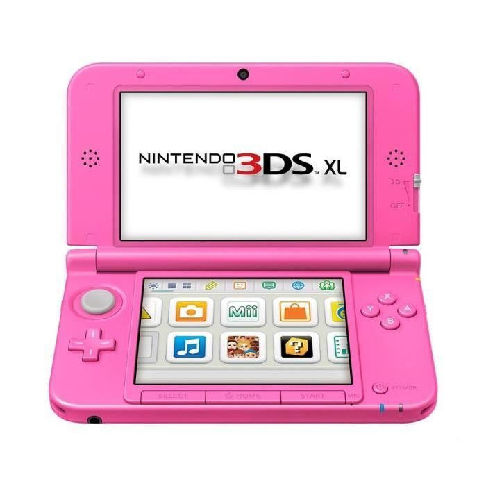 Pack Console 3DS XL Rose + Jeu Animal Crossing