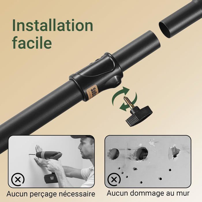 Support Tringle Rideau Supports De Tringle à Vêtements QUARKZMAN - Lot De 2 Noirs 32x16mm Pour Garde-Robe Et Salle De Bain Support Tringle Vêtements Support Tringle Rideau Supports De Tringle à Vêtements QUARKZMAN - Lot De 2 Noirs 32x16mm Pour Garde-Robe Et Salle De Bain Support Tringle Vêtements