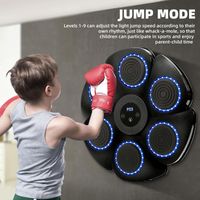 Machine De Boxe - MOOHOP - Modèle Musical - 9 Réglages De Vitesse - Bluetooth - Écran LCD - Sport